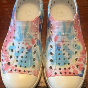 Native Kids' Colorful Tie-Dye Water Shoes